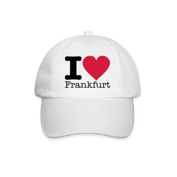 i_love_frankfurt_1 - Baseball Cap - white/white - Front