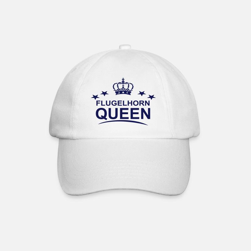 Flugelhorn Queen - Baseballkappe - Weiß/Weiß