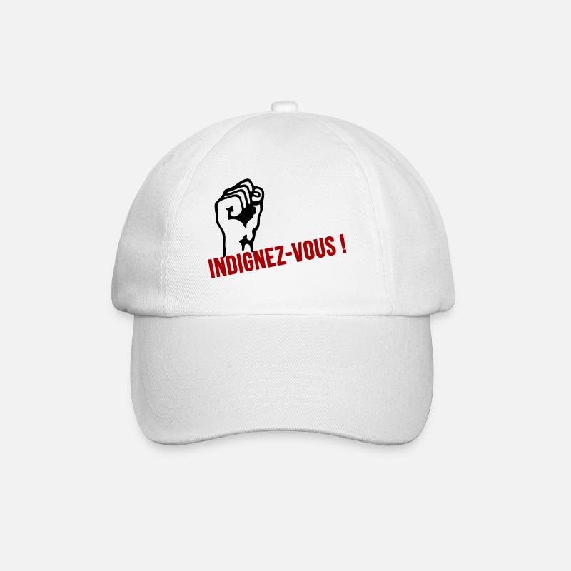 indignez vous - Casquette classique - blanc/blanc