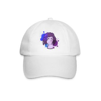 Portrait encre - Casquette classique - blanc/blanc - Devant