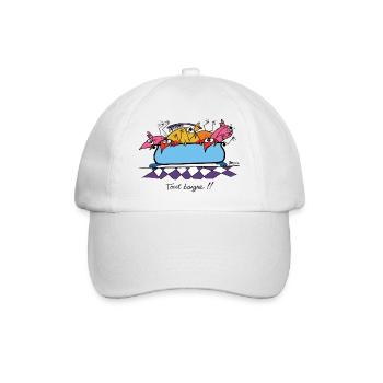 Tout baigne !! - Casquette classique - blanc/blanc - Devant