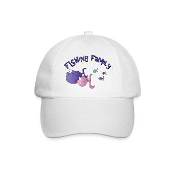 fishing family - Casquette classique - blanc/blanc - Devant