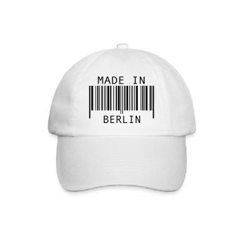 Made in Berlin - Baseballkappe - Weiß/Weiß - Vorne