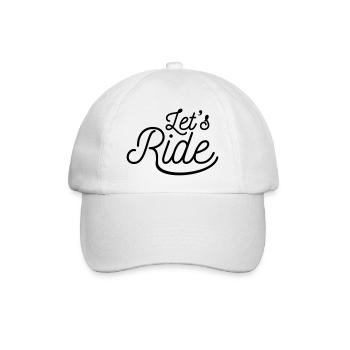 Let BB´s skateboard ride bike bicycle motorbike - Baseball Cap - white/white - Front