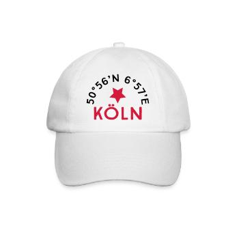 Köln - Baseballkappe - Weiß/Weiß - Vorne