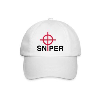 Sniper - Baseball Cap - white/white - Front