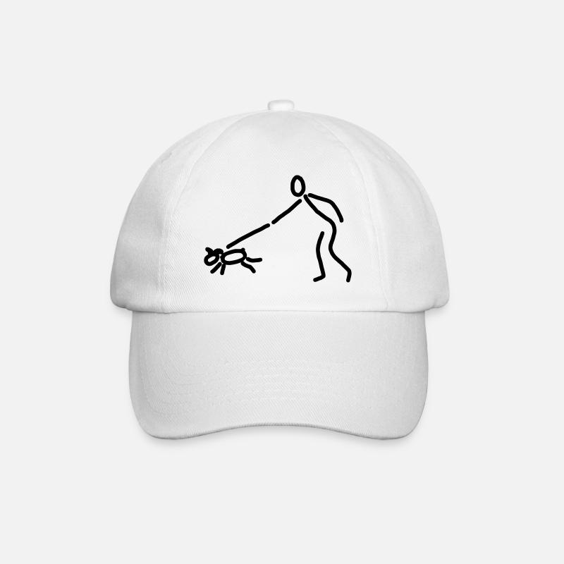 iYpsilon Hund gassi - Baseballkappe - Weiß/Weiß