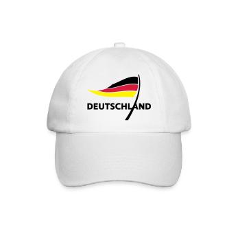 Deutschland - Baseballkappe - Weiß/Weiß - Vorne