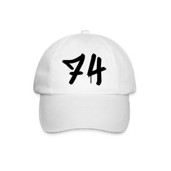 Graffiti : 74 - Baseball Cap - white/white - Front