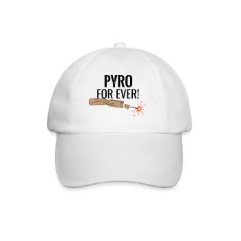 Pyro For Ever Black - Baseball Cap - white/white - Front