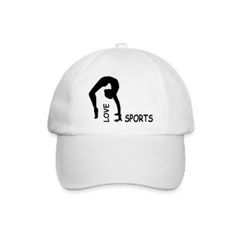 fitness - Baseballkappe - Weiß/Weiß - Vorne