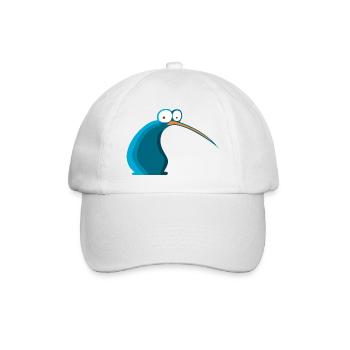 Oiseau Cartoon de Nouvelle-Zélande Kiwi - Casquette classique - blanc/blanc - Devant