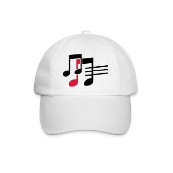 music - Baseball Cap - white/white - Front