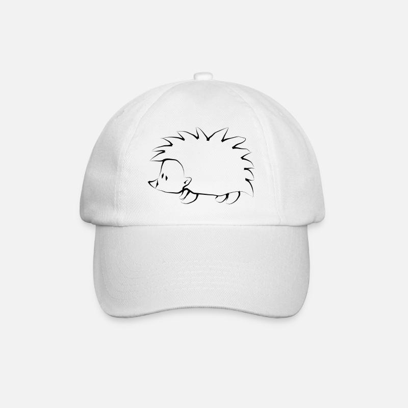 Igel - Baseballkappe - Weiß/Weiß