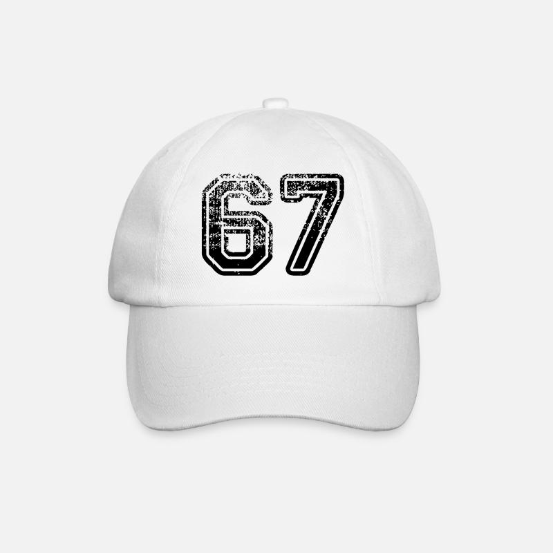 67 - Baseballkappe - Weiß/Weiß