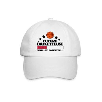 future basketteuse - Casquette classique - blanc/blanc - Devant
