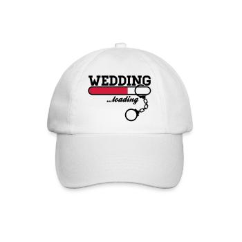 wedding_loading___f2 - Baseballkappe - Weiß/Weiß - Vorne