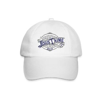 Jésus t'aime - Casquette classique - blanc/blanc - Devant