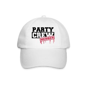 Party Crew Member - Casquette classique - blanc/blanc - Devant