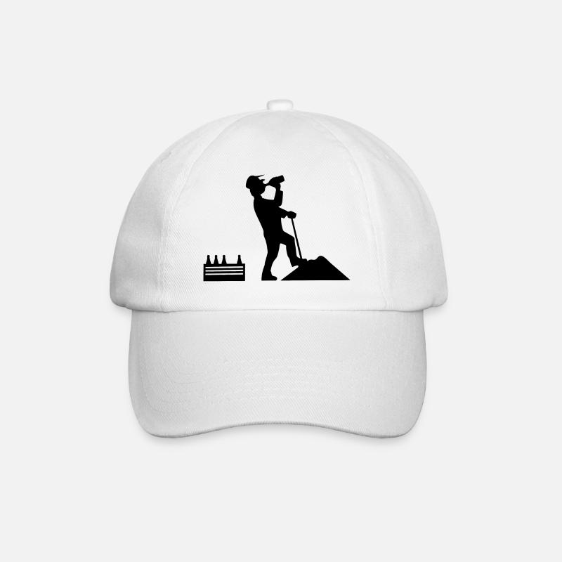 Bauarbeiter - Baseballkappe - Weiß/Weiß