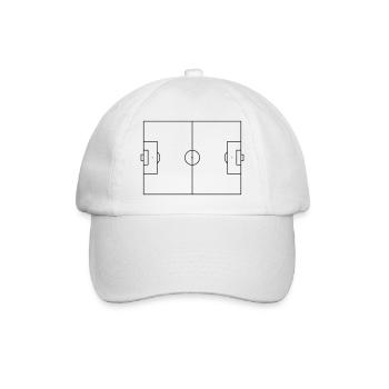 fussballfeld - Baseball Cap - white/white - Front