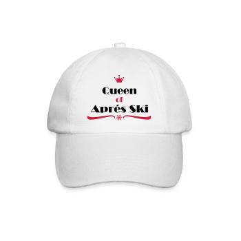 queen of apres ski - Baseballkappe - Weiß/Weiß - Vorne