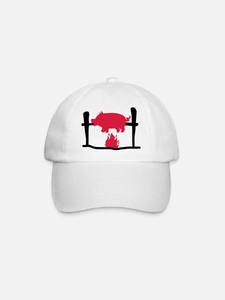 Grillen - Baseballkappe - Weiß/Weiß