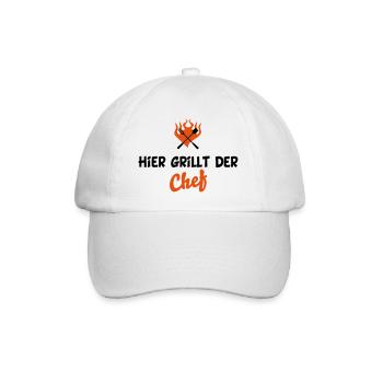 barbecue - Baseball Cap - white/white - Front