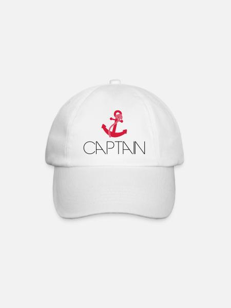 Captain Cool ancre Logo - Casquette classique - blanc/blanc