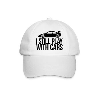 cars - Baseball Cap - white/white - Front