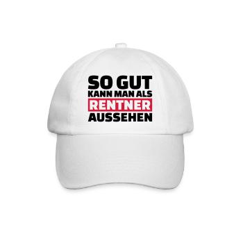 Rentner - Baseballkappe - Weiß/Weiß - Vorne