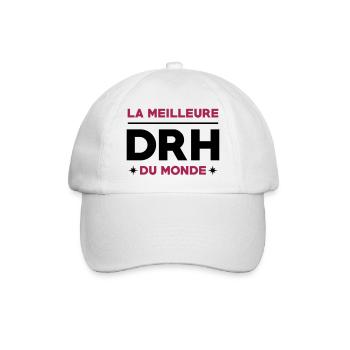 Directeur des Ressources Humaines / DRH Directrice - Casquette classique - blanc/blanc - Devant