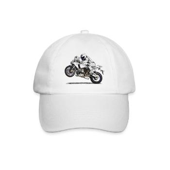 Motorcycle - Baseball Cap - white/white - Front