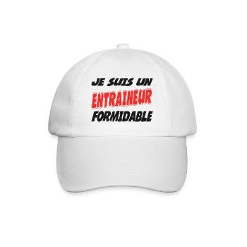 Je suis un entraineur formidable - Baseball Cap - white/white - Front