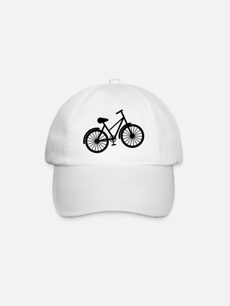 Fahrrad - Baseballkappe - Weiß/Weiß
