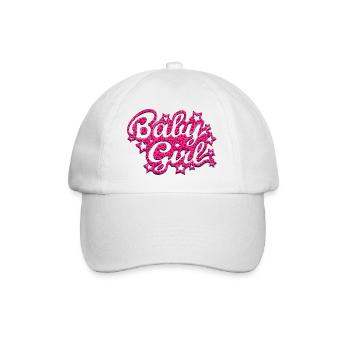 Baby Girl (Pink Leopard) - Baseballkappe - Weiß/Weiß - Vorne