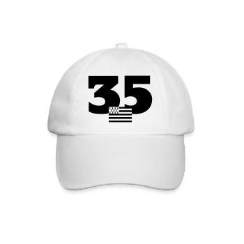 Bretagne / Breton / Bretonne / BZH / Breizh - Baseball Cap - white/white - Front