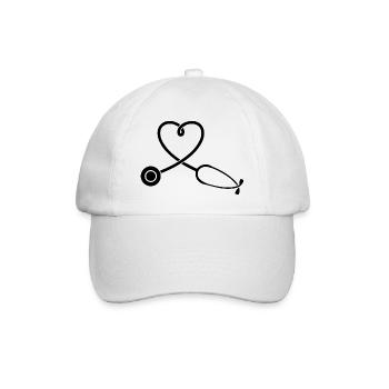 Infirmière Médecin Infirmière Hôpital - Casquette classique - blanc/blanc - Devant