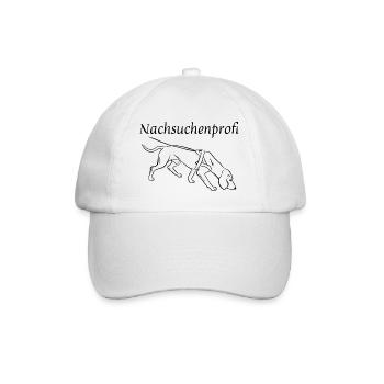 Nachsuchenprofi - Baseballkappe - Weiß/Weiß - Vorne