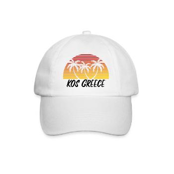 Kos Greece - Baseball Cap - white/white - Front