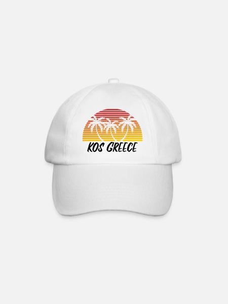 Kos Grèce - Casquette classique - blanc/blanc