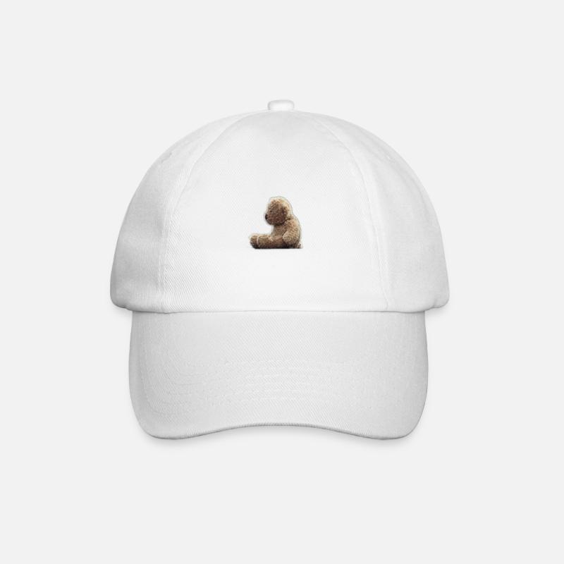 Teddybär - Baseballkappe - Weiß/Weiß