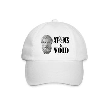 Epicurus - atoms and void - Baseball Cap - white/white - Front