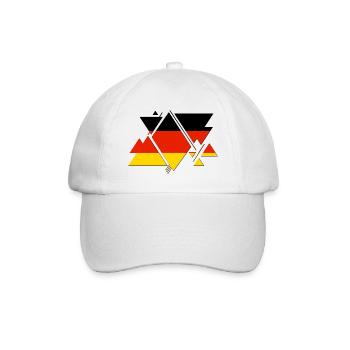 Allemagne Germany Flagge Flag - Casquette classique - blanc/blanc - Devant