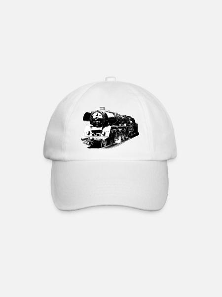 Dampflokomotive 03 1010 - Baseballkappe - Weiß/Weiß