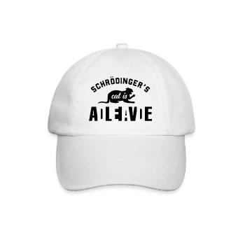 Schrodingers Cat - Baseball Cap - white/white - Front