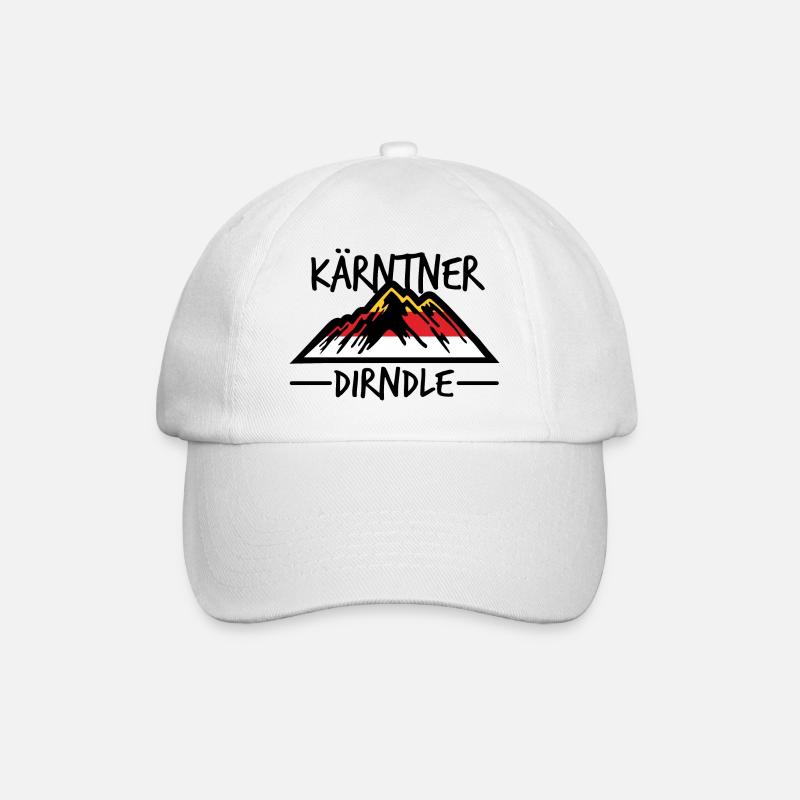 Kärntner Dirndle Kärnten - Baseballkappe - Weiß/Weiß