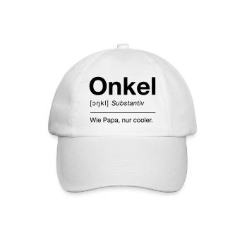 Onkel - Baseballkappe - Weiß/Weiß - Vorne