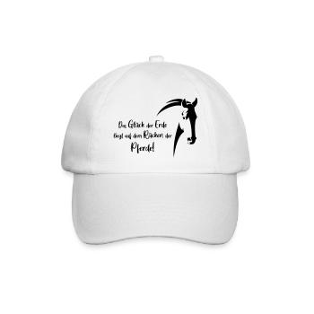 the glueck of the earth - Baseball Cap - white/white - Front
