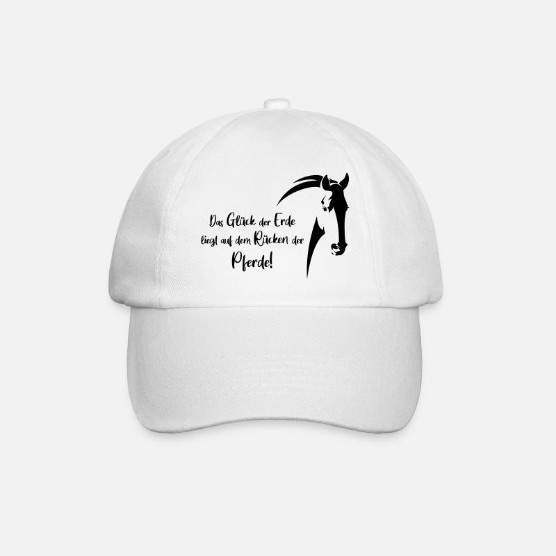 das glueck der erde - Baseballkappe - Weiß/Weiß